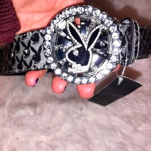 PLAYBOY rotating bunny hubcap belt